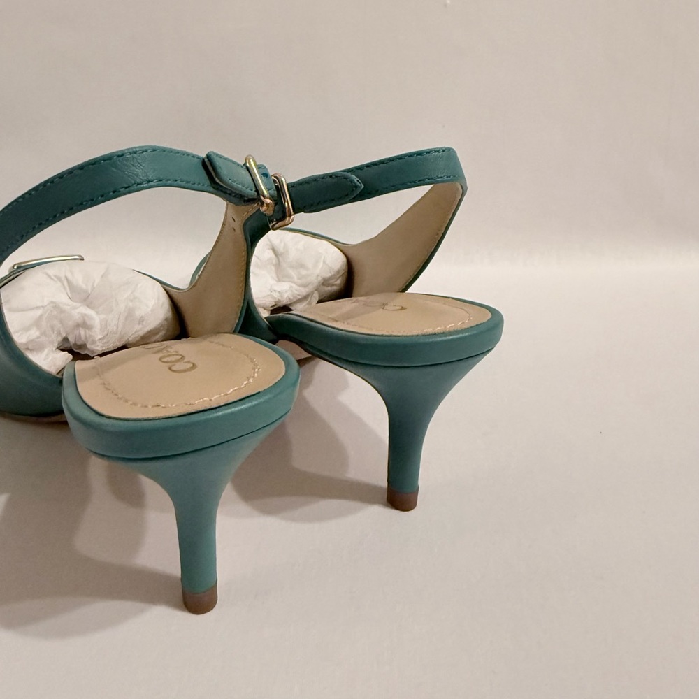 NWT Coach Jillian Slingback Coach lady’s shoes Blue/Green Size 7B True to size - Picture 7 of 11